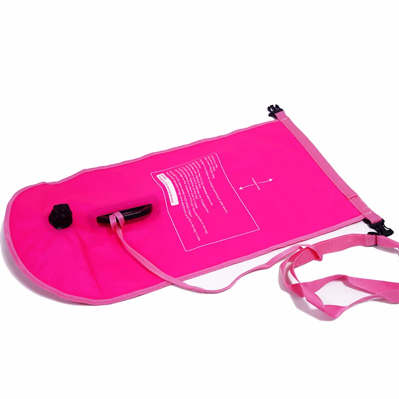 In Stock Swim Buoy Swimming Floats Waterproof Inflatable Dry Bag Double Air Chamber Sack Safety For Swimmers pool buoys