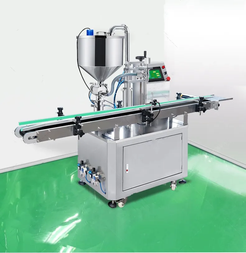 Automatic Rotor Lobe Pump Filling Machine High Viscosity Cosmetic Cream Ointment Filler