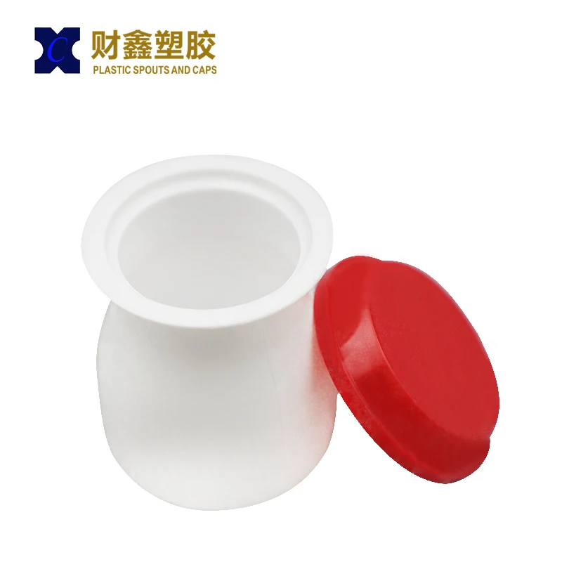 Disposable Pudding Cup With Lid Glass Transparent PP Bottles With Caps
