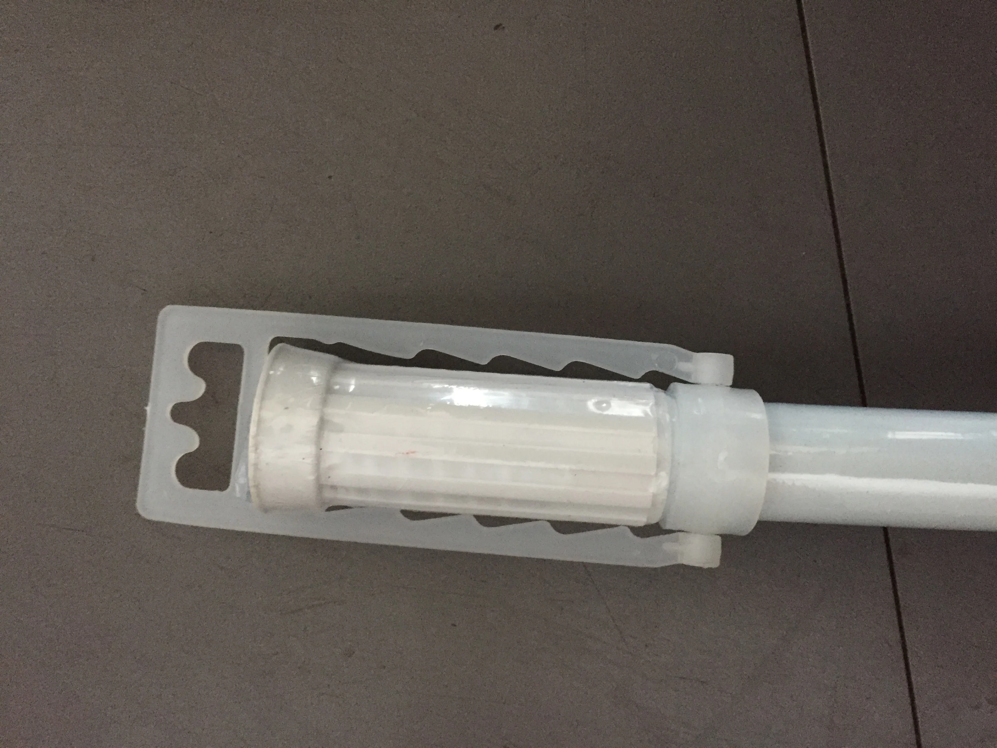 Aluminium extend-retract Straight Shower curtain rod Shrinked Polybag packing