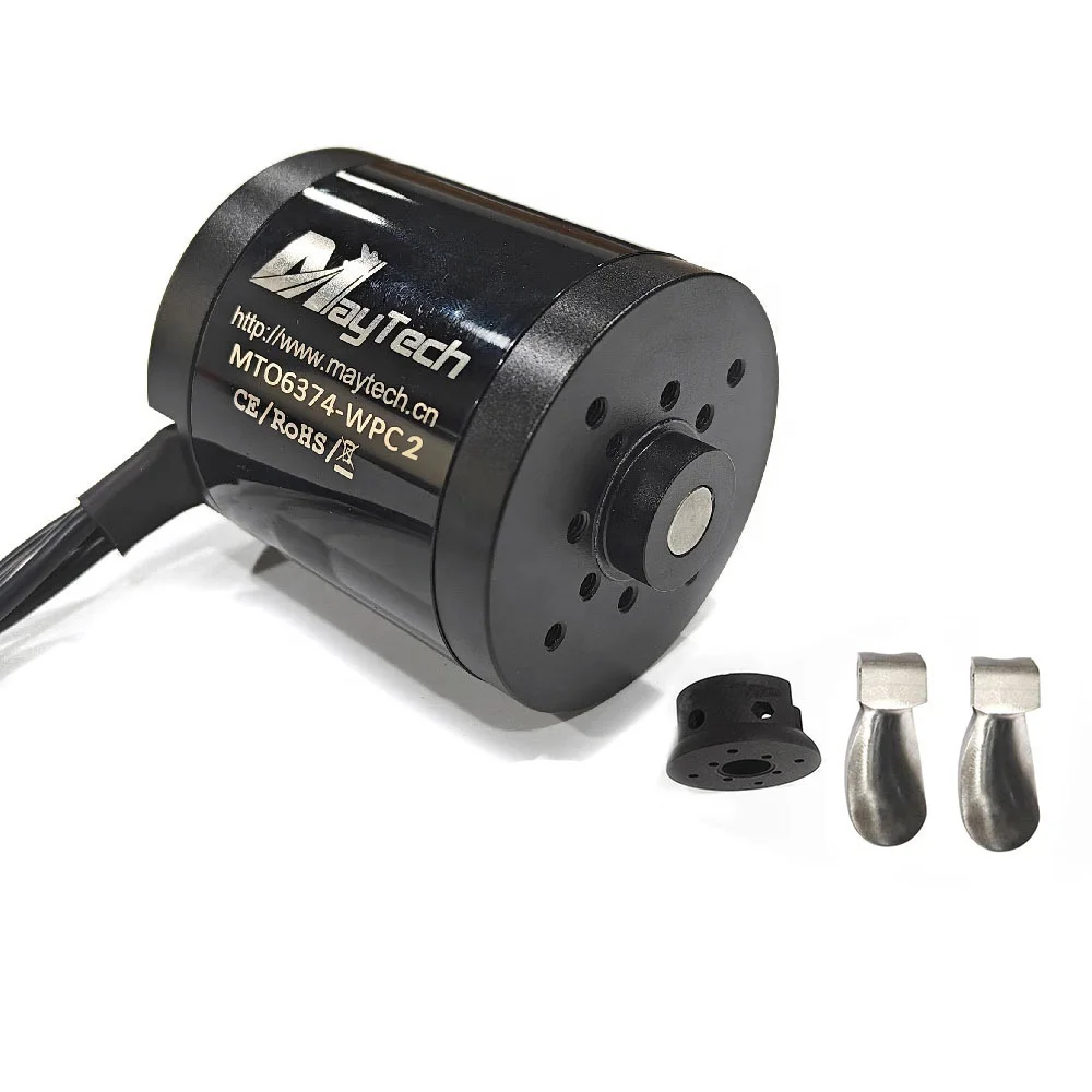 Maytech Electric Kayak Paddle Board Efoil 6374 80KV 3.5KW Motor with Folding Propeller for Floating Boat Fishing Boat