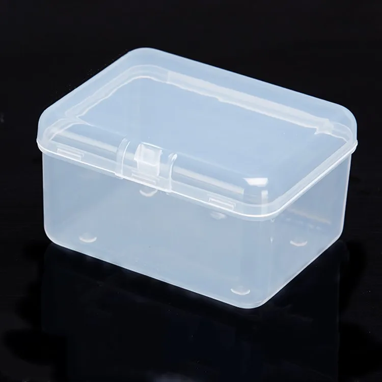 Easy Open Stocked Plastic Material Storage Industrial Screw Moving Box with Hinged Lid
