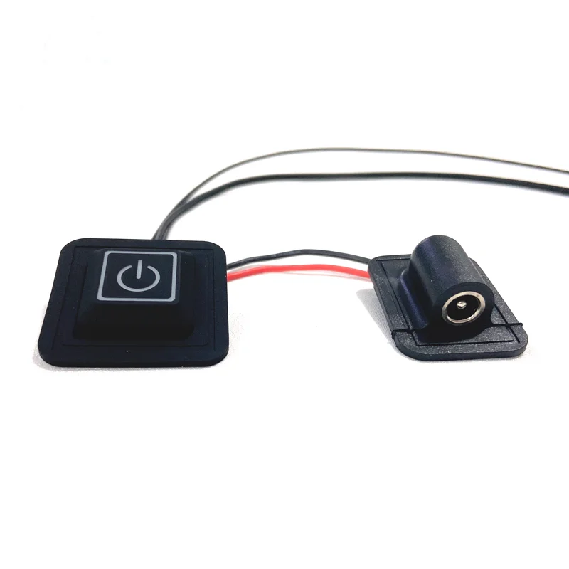 3.7-12v Heating Controlled Waterproof Temperature Control Push Button Switch For Heating Clothes