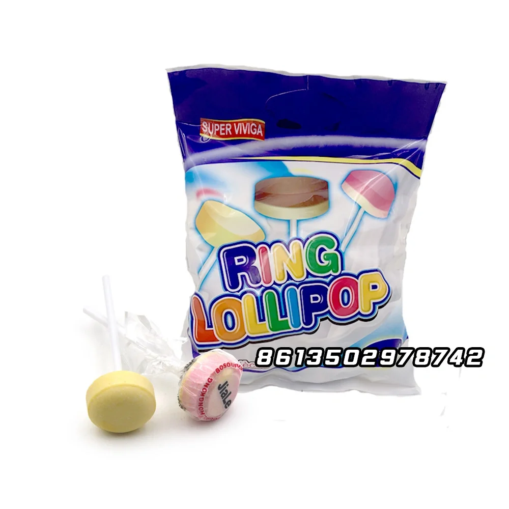 Factory Wholesale Original Milk Ring Lollipop Candy