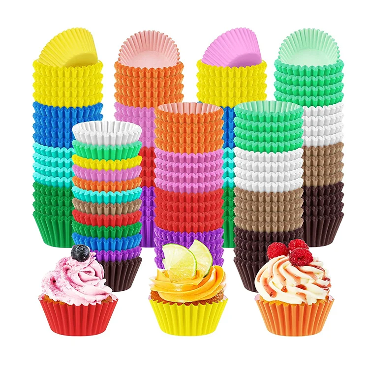 Food Grade Oven-safe White Homemade Mini Paper Pastry Muffin Molds Cupcake Liners Baking Cups