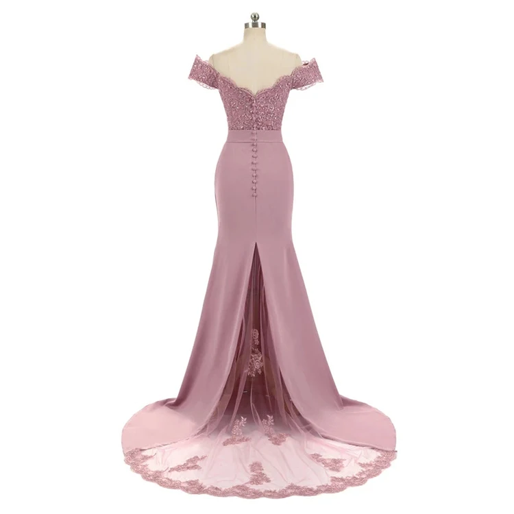 Guanzhou Factory Vestidos De Fiesta Gala Wedding Burgundy Royal Blue Wine Red Pink Lace Patterns Vintage Long Bridesmaid Dress