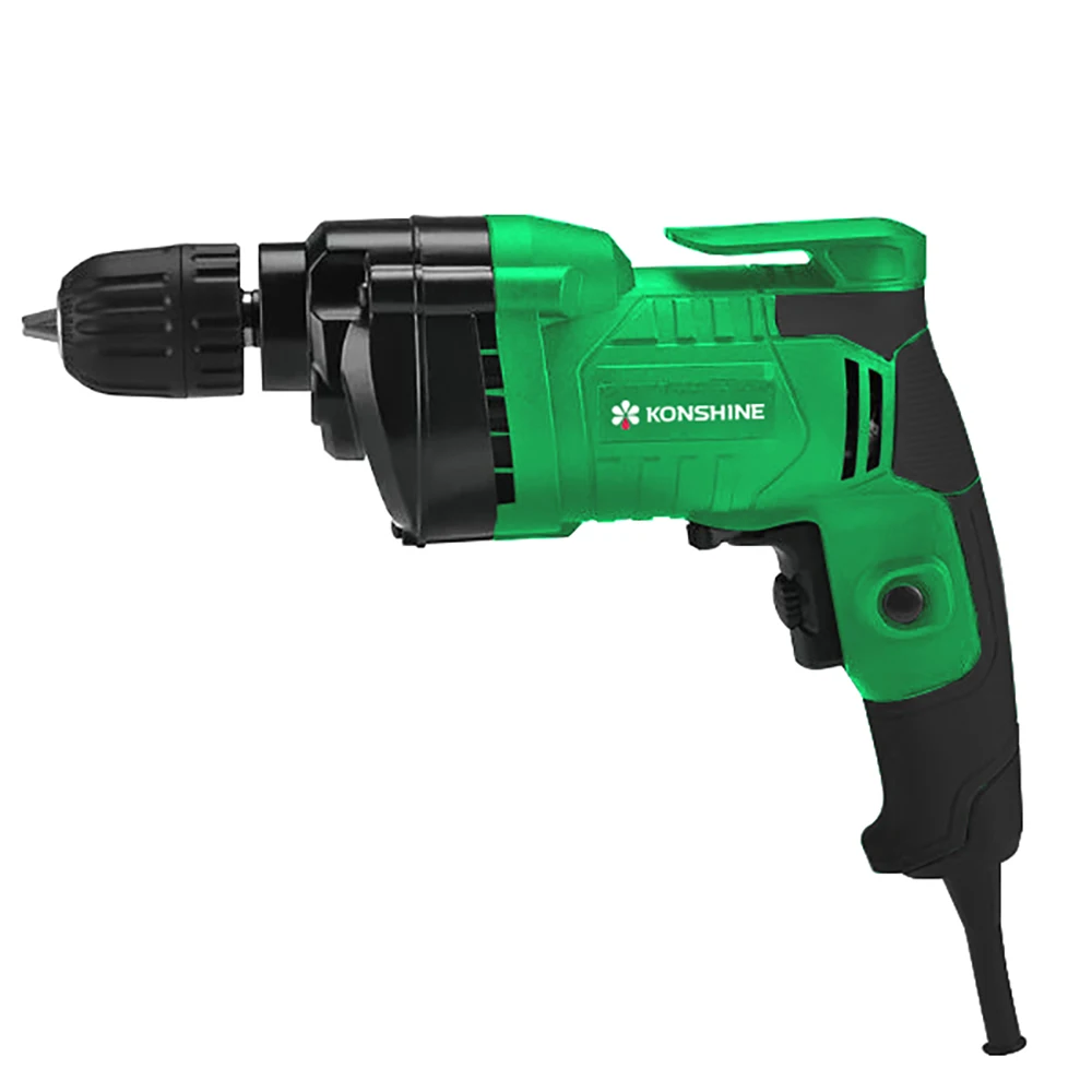 Household Power tools industrial  220v impact electric handle drill 10mm electric corded drill with keyed chuck