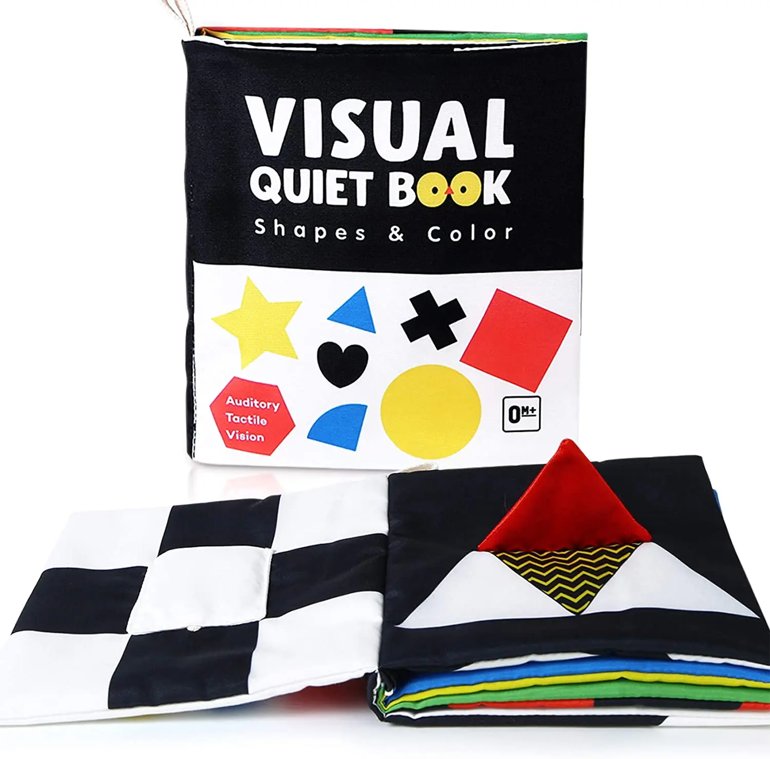 baby sensory Baby books toys high contrast black and white books non-toxic fabrics for early education