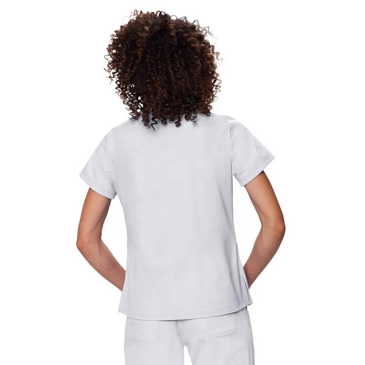 Women Wholesale Bulk Custom Hospital Tunic Hospital Suit Set Clothing Nurse Apparel Medical Uniform Wear Scrub Top