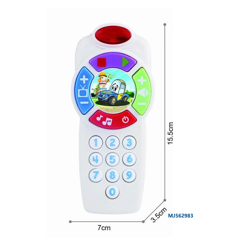 New Style Whole sale Toddler Educational Game Cartoon Mini Musical Light Felt Baby Mobiles Smart Phone Toy Box For Kid