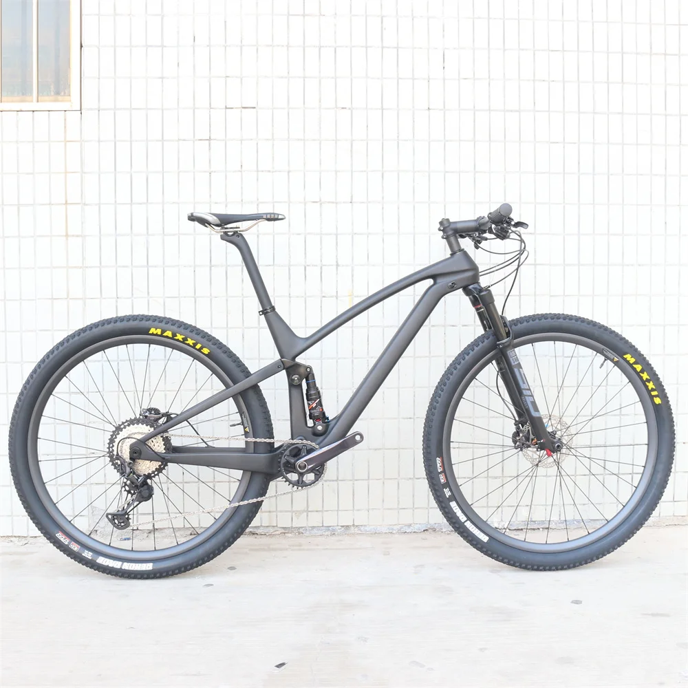 Rear shock 165*38mm DNM Groupset M8100 Carbon wheel Bicycle mountain carbon Double suspension bicycle