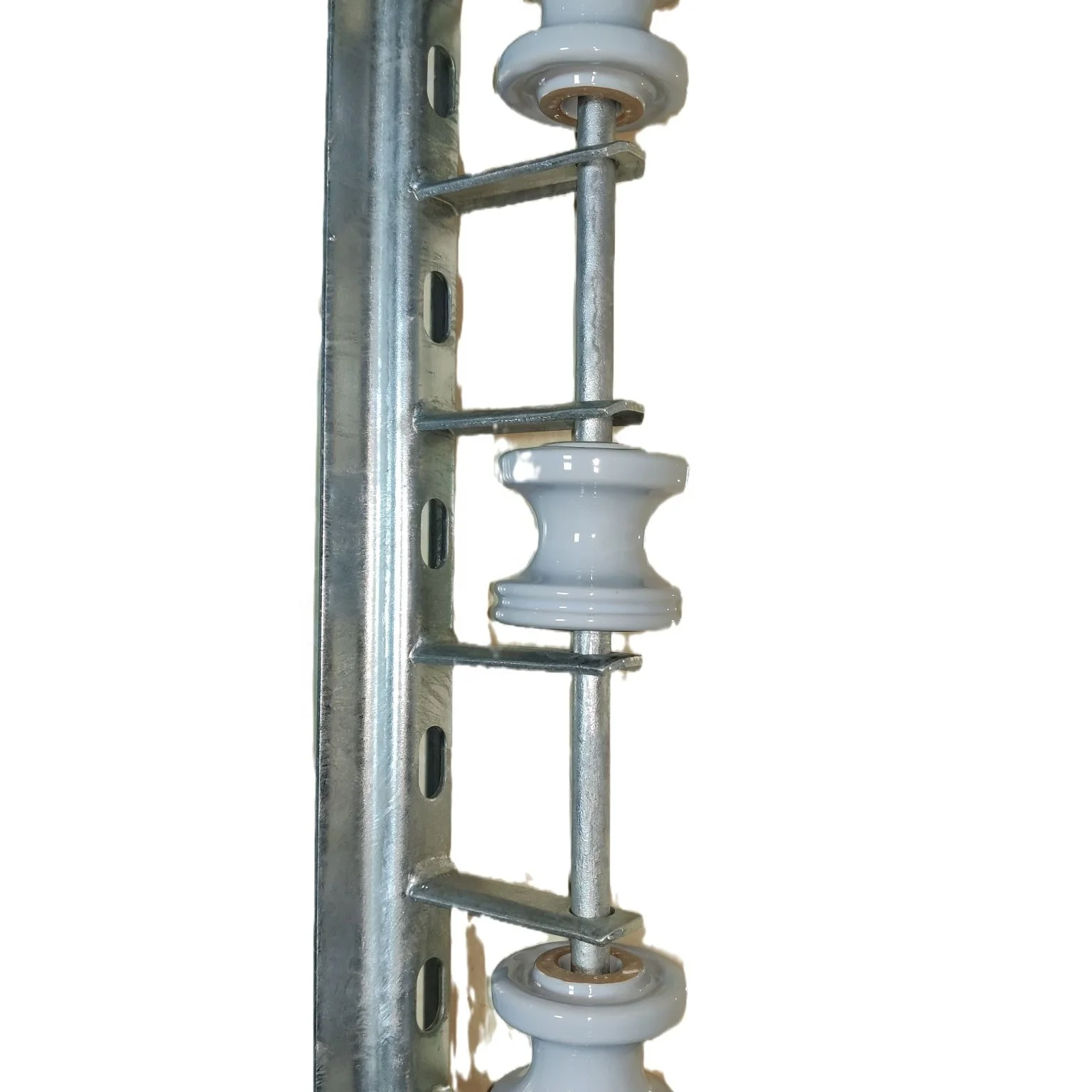 Power transmission and distribution secondary bracket with insulators