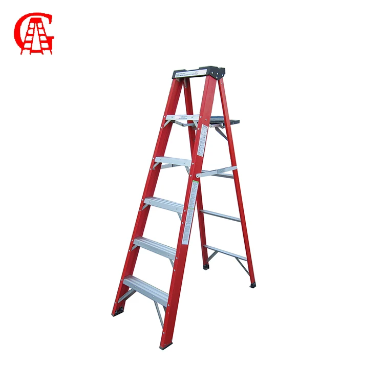 FRP Folding Ladder 4 6 8 10 12 Foot manufacturer ladder Fiberglass ladder supplier