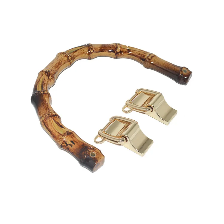 China Bag parts Accessories Bamboo bamboo purse handle semi round plastic handles for handbags