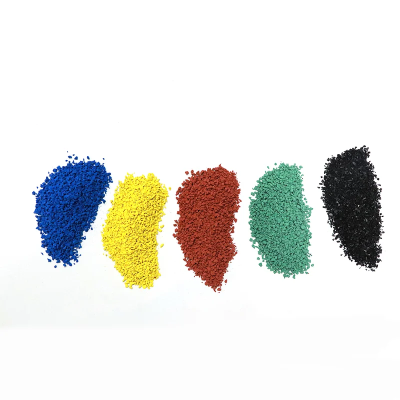 Exports Colored Crumb Tire EPDM Rubber Granules Manufacturers
