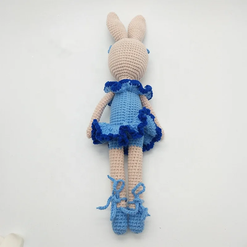 2021   Handmade crocheted doll ballet rabbit baby plush bunny