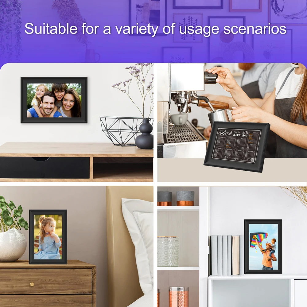 Whale Photo APP WiFi Digital Photo Frame with Alexa Smart Voice Assistant
