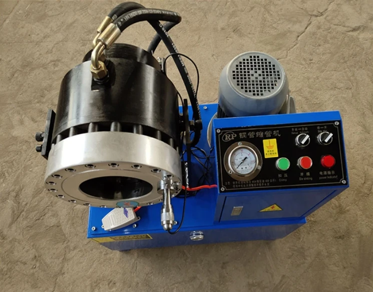 Automatic Metal Pipe Shrink Machine High Efficiency Hydraulic Hose Pressing Machine High Pressure Hose Punching Machine