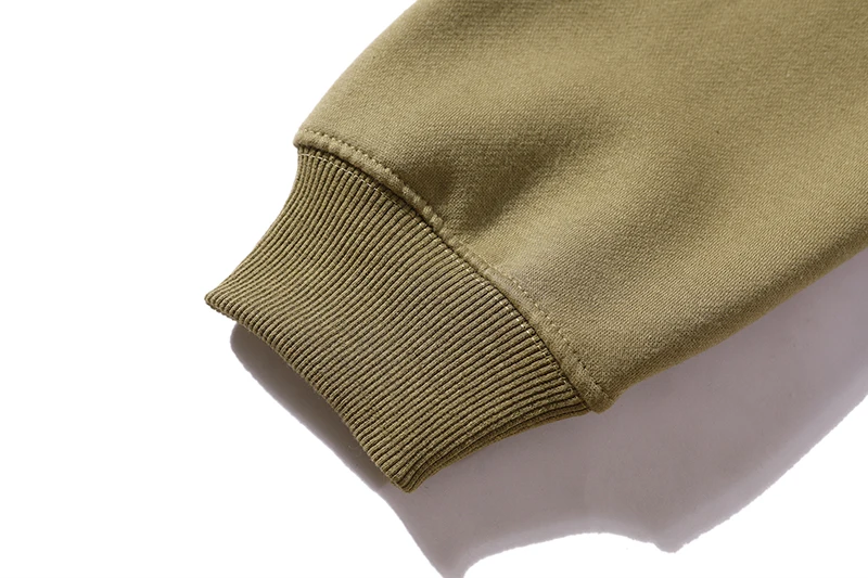 New Style Letter Puff Fleece Oversize Men Pullover Hoodies Fashion Casual 100% Cotton Hoodie O Neck Sweatshirt