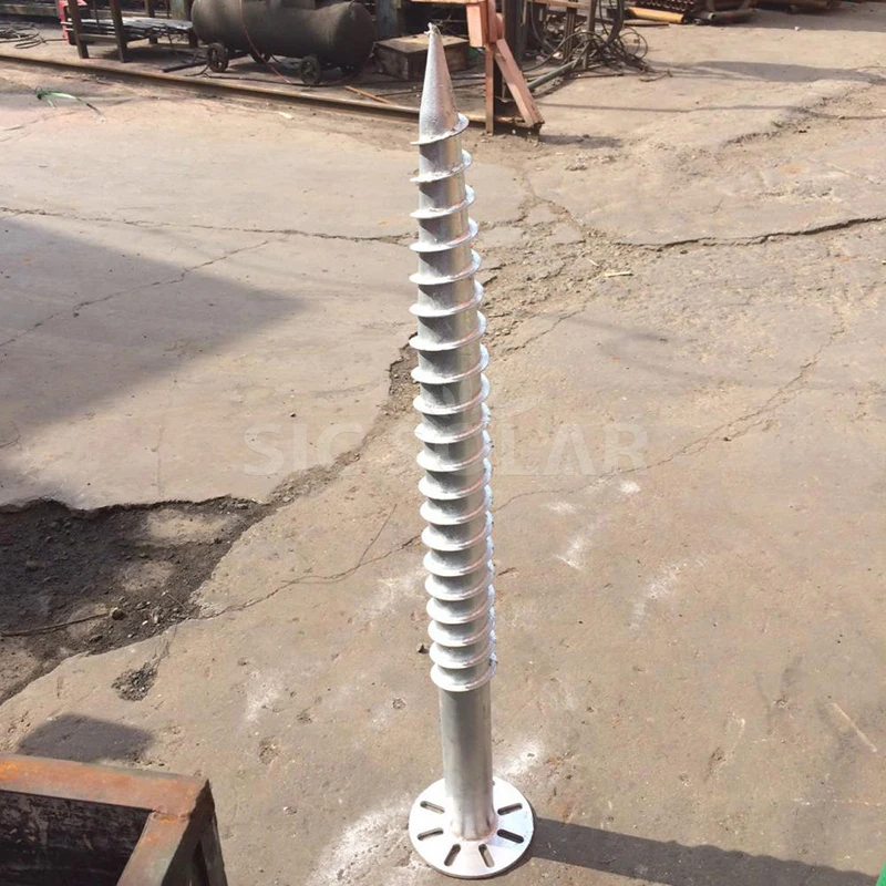 Galvanized Helical Screw Piles Screw Pile For Ground Solar Project