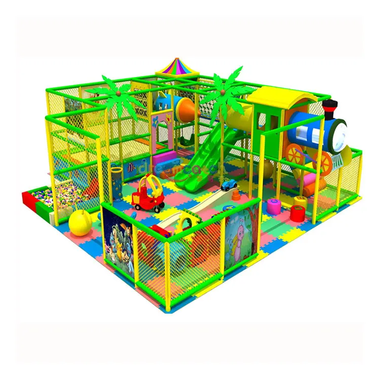 Guangzhou commercial kids toys children play area equipment playhouse set small indoor playground