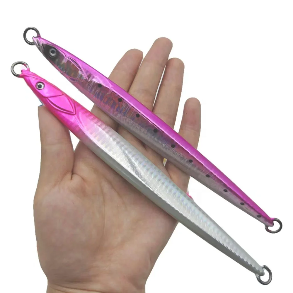 Speed Sinking Luminous Simulated Bait Fishing Tackle Wave Lead Fish Lure Metal Jig Metal Jig Lure Fishing Jigs