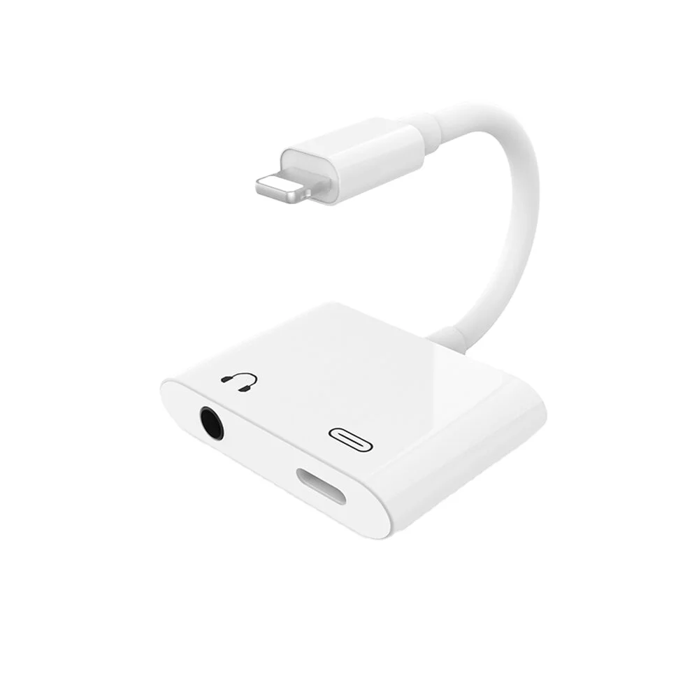 Освещение Наушники разъем 3,5 мм аудио разъем сплиттер адаптер для iPhone iPad