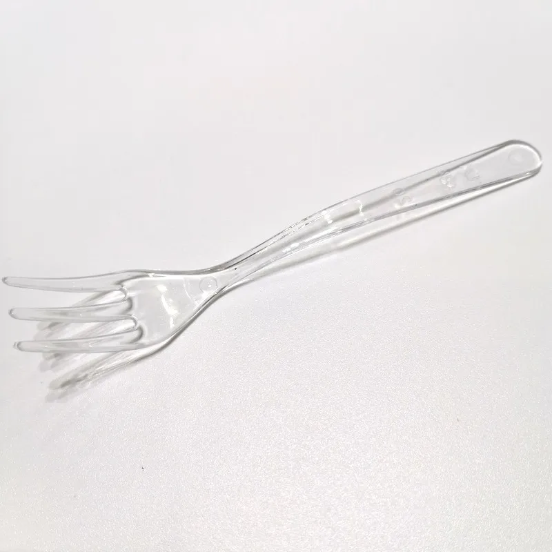 Convenient Clear Dessert Forks Tiny Plastic Appetizer Fork Small Cake Tasting Fork