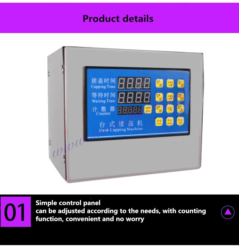 Hot sale semi automatic screw lid bottle capper/semi automatic capping machines for diameter 20mm to 50mm