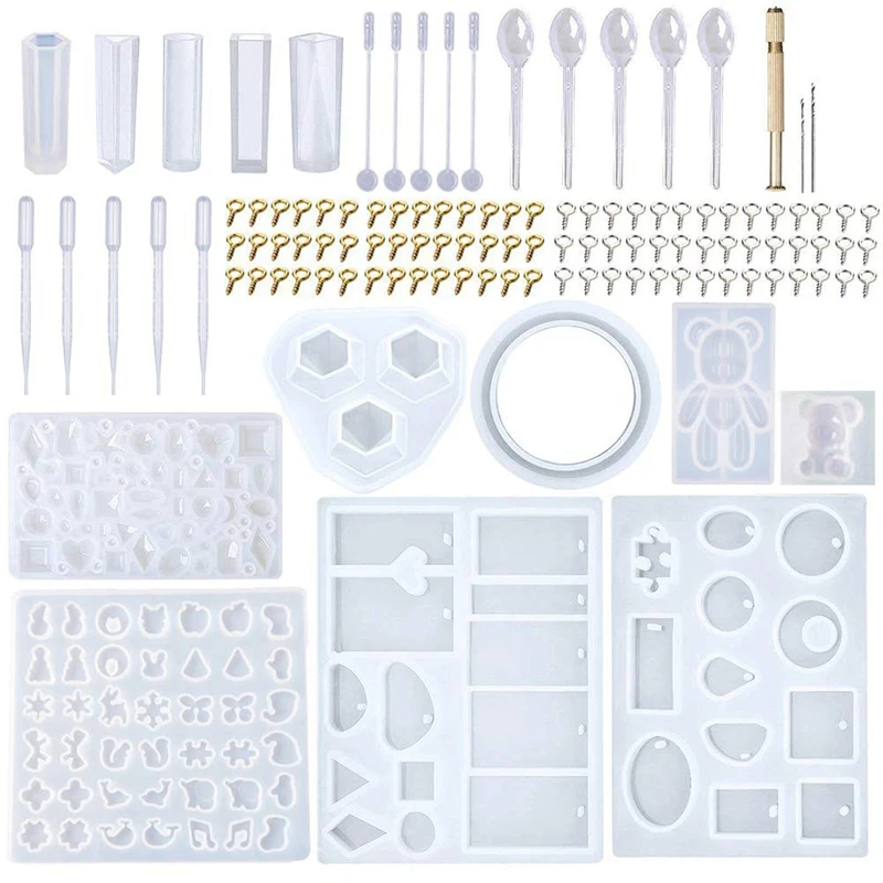 Resin Jewelry Resin Making Supplies Kit Resin Accessories and Supplies for Resin, Slime,DIY Craft