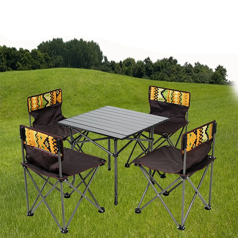 
Outdoor Camping Picnic Portable Folding Table and Chair Gargen Set 