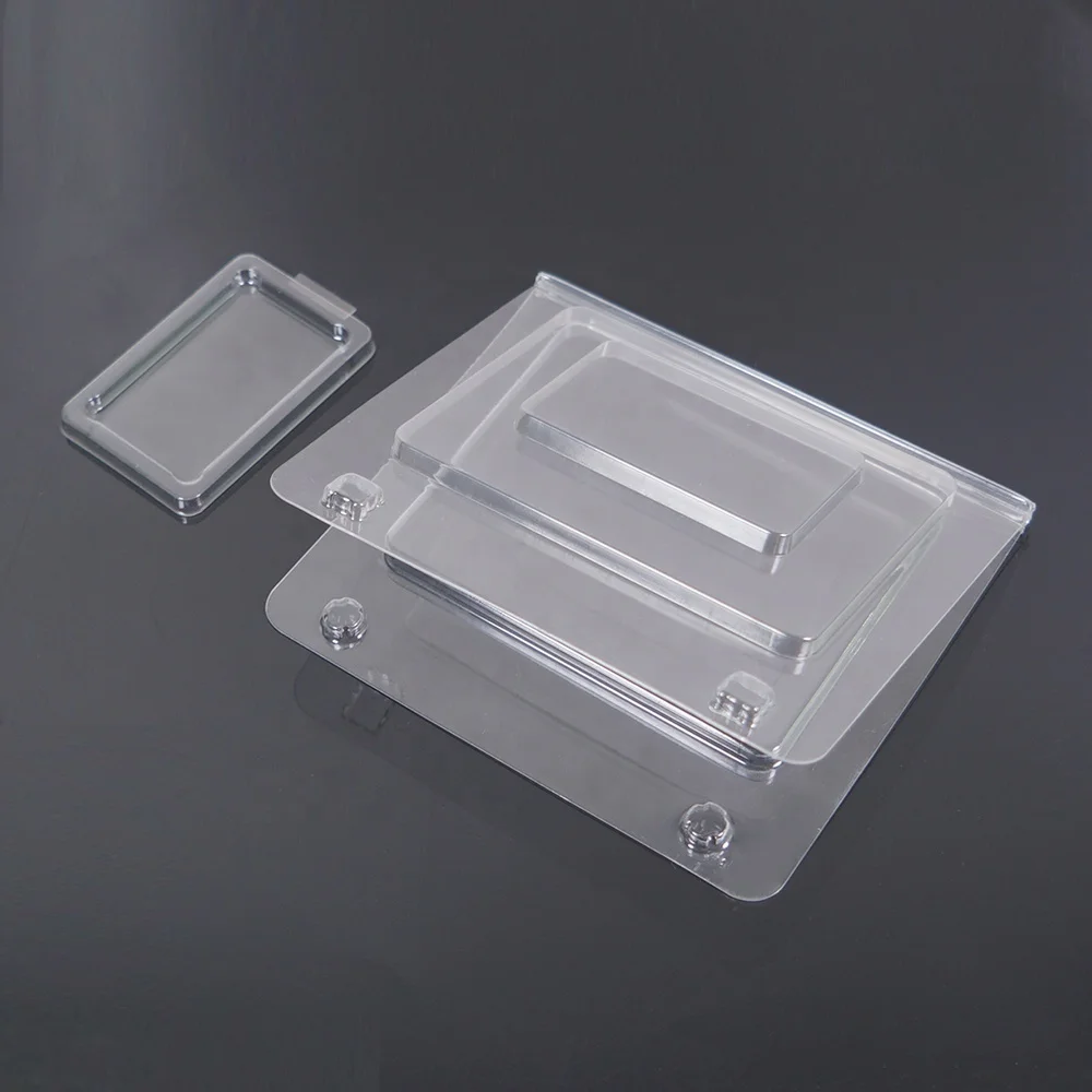 Customized Clear Cheap PET Folding Blister Clamshell Packaging Cards For Usb Flash Drive