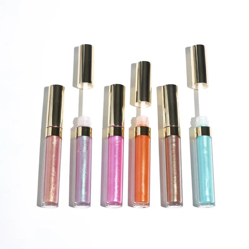 Private Label 6 Colors Chameleon Lip Gloss Shiny Sparkle Holographic Shimmer High Pigment Long Lasting Lipgloss