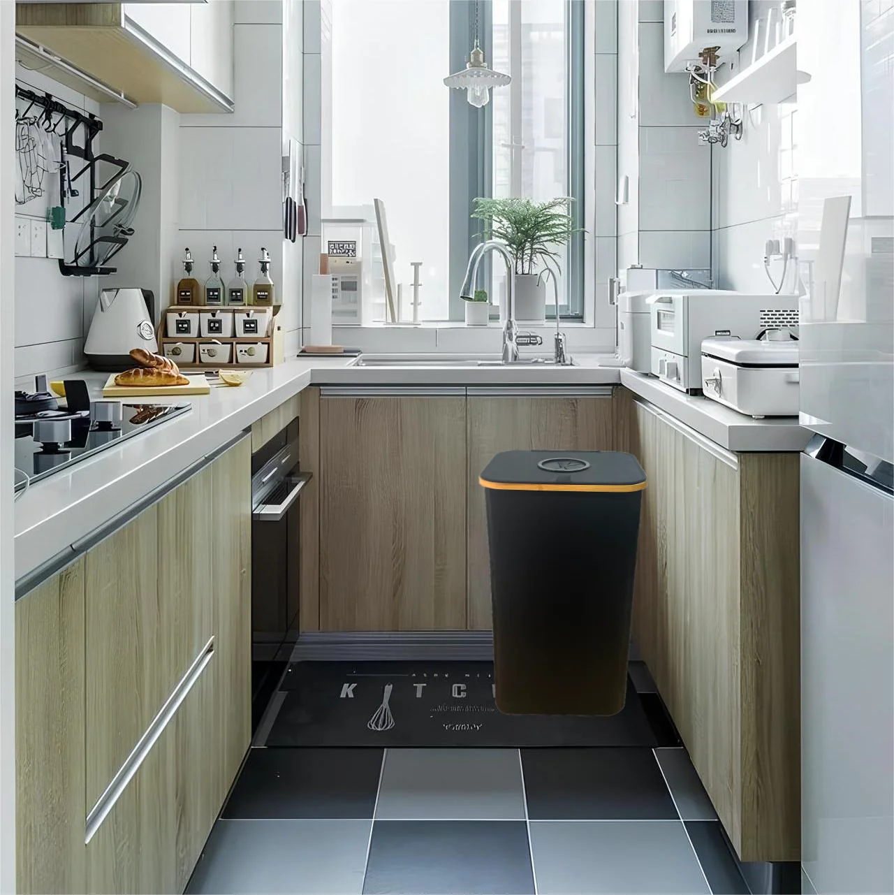 Bamboo Eco-Friendly Empty Bottle Organizer Kitchen Empty Bottle Organizer Recyclable Storage Boxes