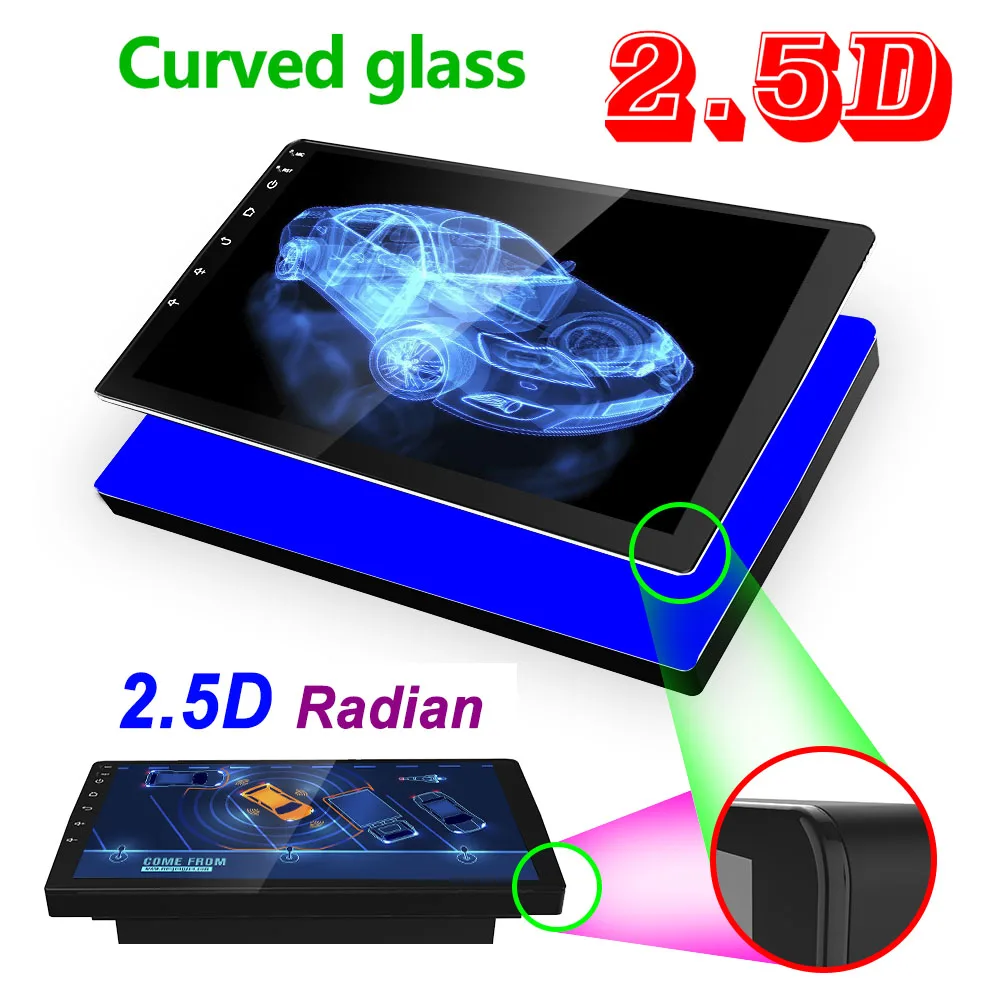 Touch Screen Universal Multimedia 2 Din 10 Inch Audio Stereo Android 11 Car Radio