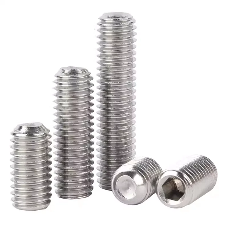 DIN916 Hex Socket Set Screws with Cup Point Tight nails M8-16MM SS304