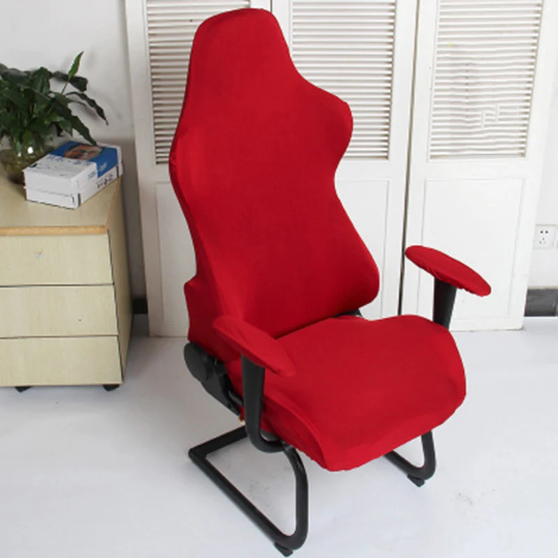 Computer Desk Chair Slipcovers Spandex Jacquard Stretch Gaming Chair Cover
