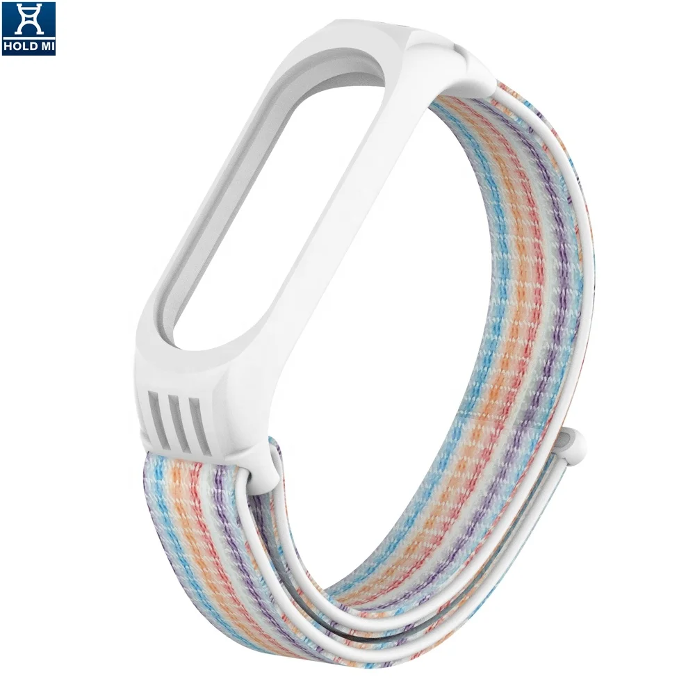 ODM Holdmi 4311 Series Seven Color Nylon Watch Bracelet Band Case Soft TPU for Mi Band 4 and 3 Luxury