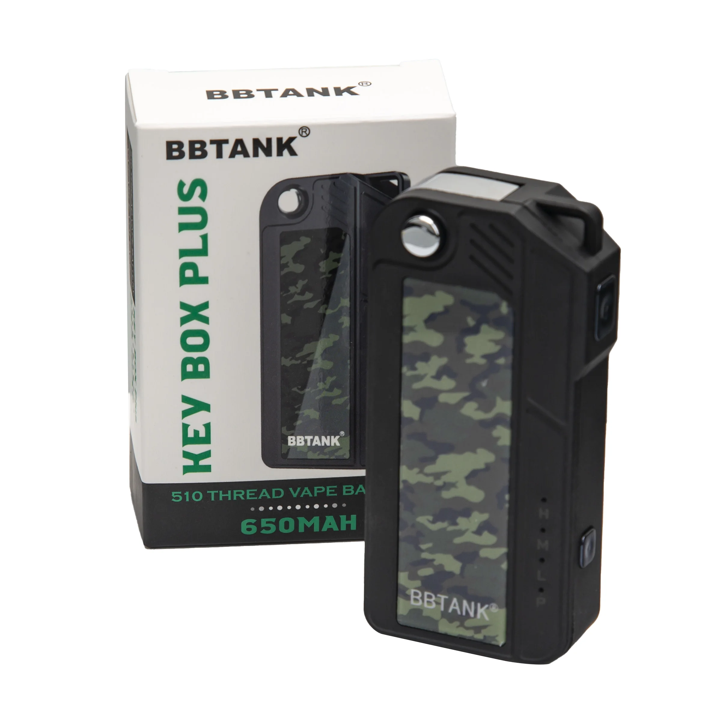 BBtank key box plus откидной аккумулятор 510 резьбовой 650 мАч для картриджа CBD с подарочной упаковочной