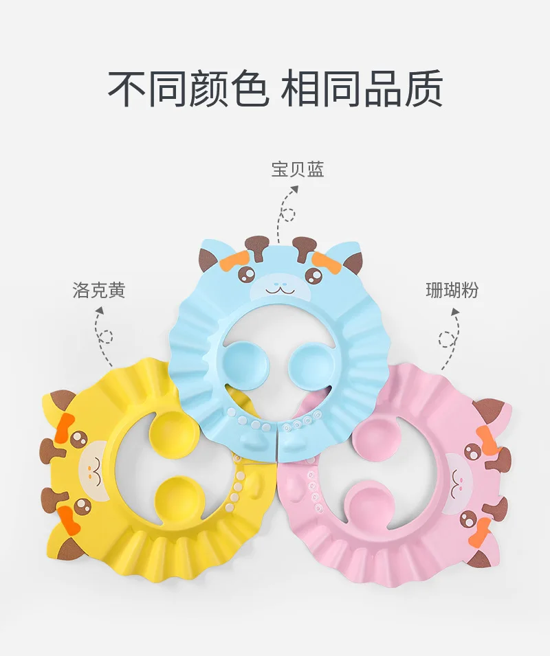 Soft Silicone Product Baby Shower Brush Body Hair Bathing Hat Waterproof Rinse Free Shower Caps