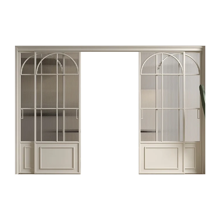 Pocket Door Soundproof Energy Saving Aluminium Sliding Door Frames Tempered Glass Patio Shower Glass Sliding Door