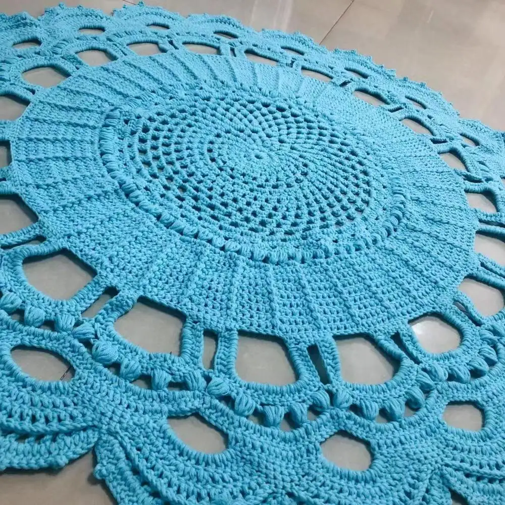 China Factory Children Room Decoration Carpets Handmade Crochet Rug