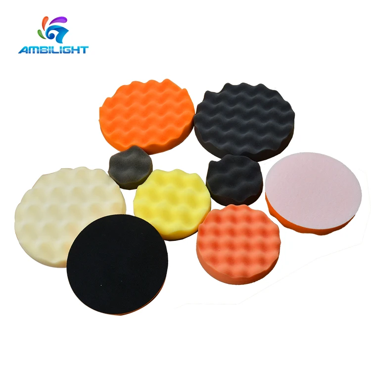 China Factory Polishing Wave Buffing Pad OEM Size Car Detailing DA Foam Pad for Auto Care
