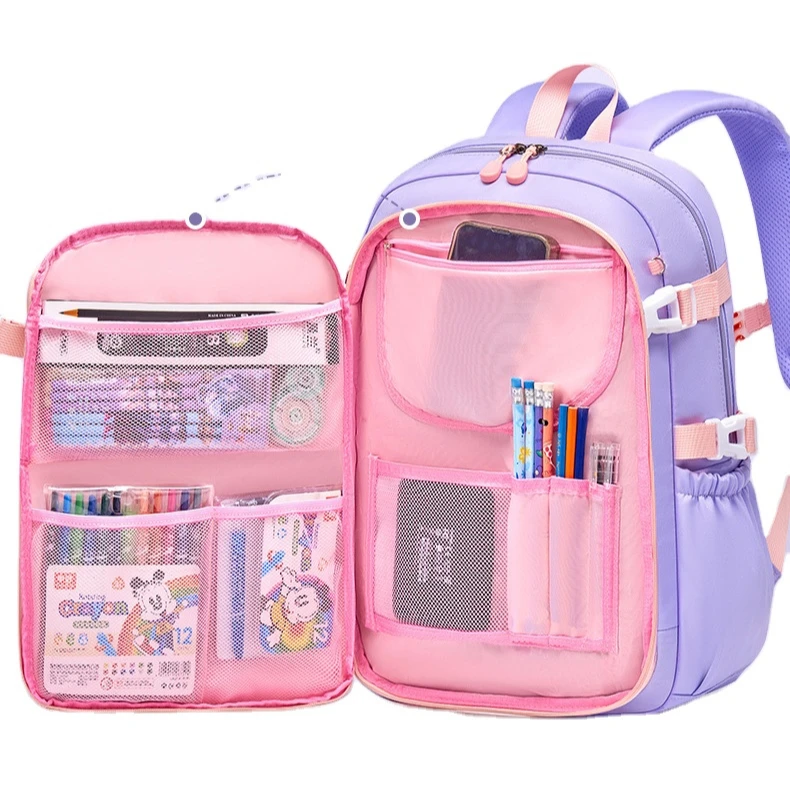 2023 Trend Hot-selling Side Opening School Bag Waterproof Backpack for kids and girls Multi Functional Bag