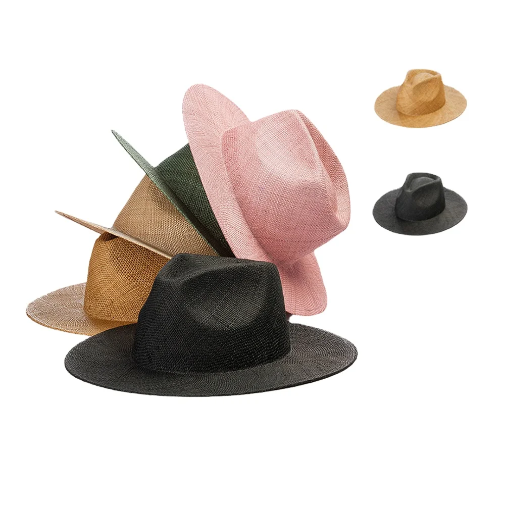 Manufacturer sombrero elegante Large Size 57cm 100% Wheat Panama Beach womens straw hat