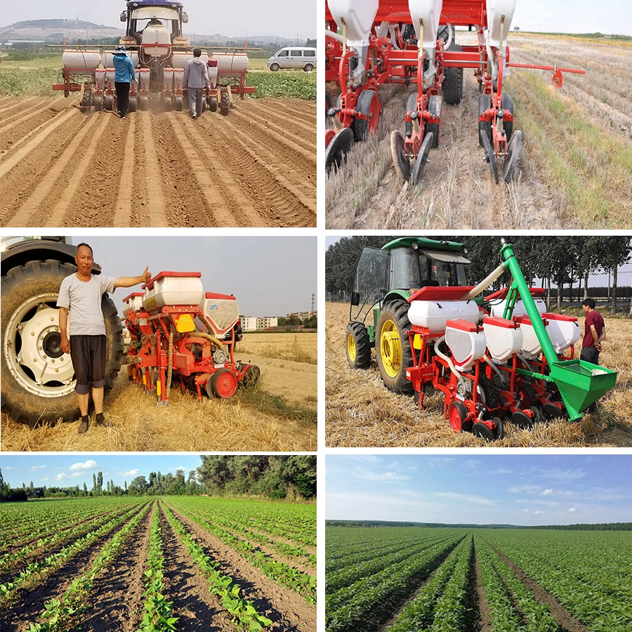 Multi-fuction air suction precision corn /maize bean planter 4/6/8/10/12 rows seed planter