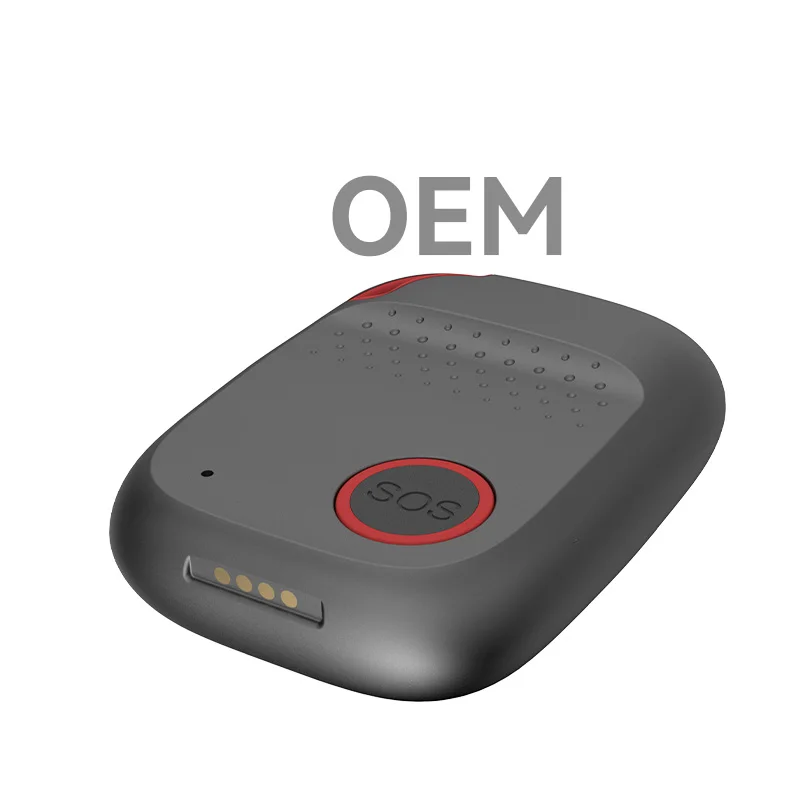 Waterproof GPS Tracker mPERS for Adults Geo Safe Zone Alarm with Big SOS Button iOS/Android App View LBS Positioning