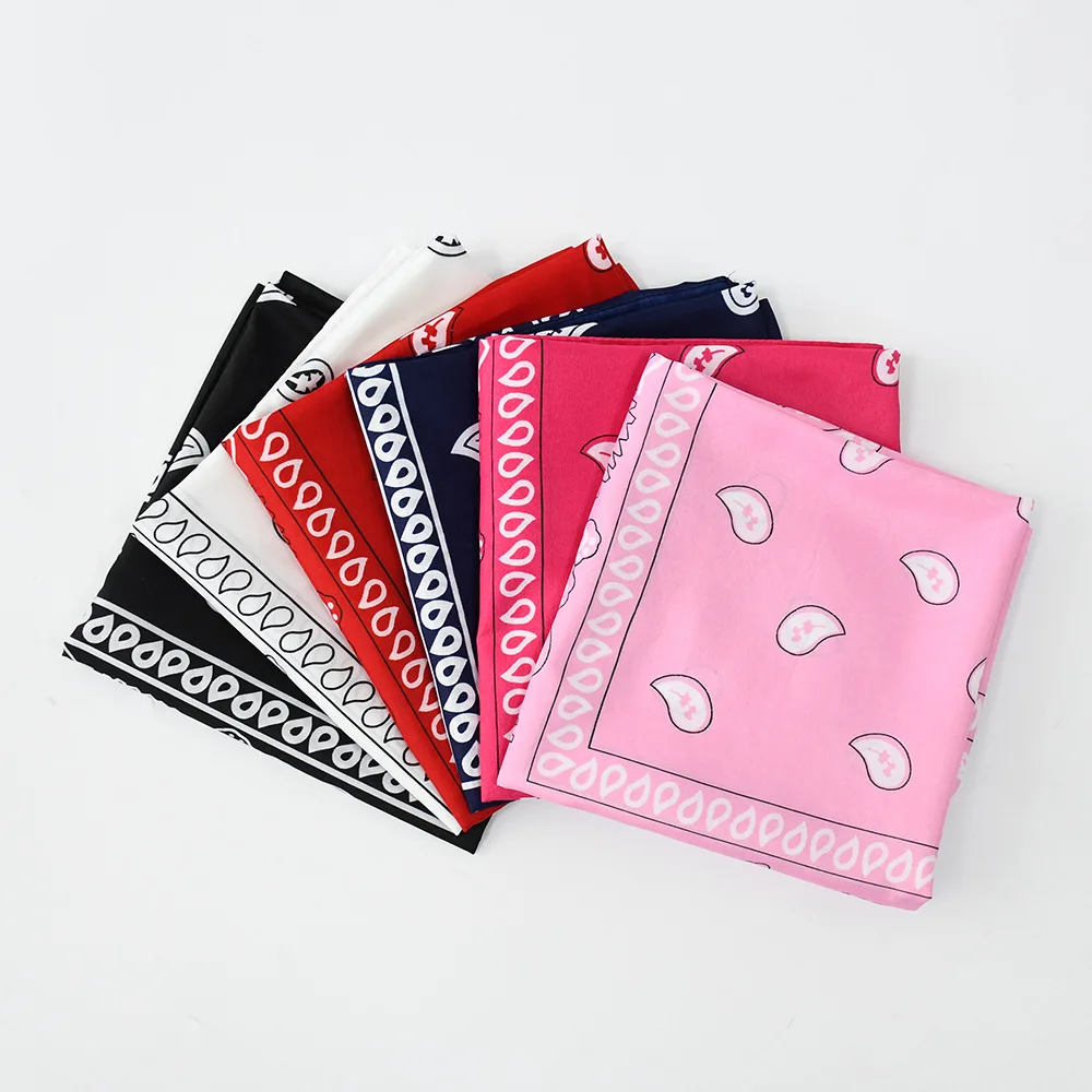 Extra large bandanas for men 90*90cm Polyester Paisley big size Oversize Bandana Custom Logo Printed Headwear