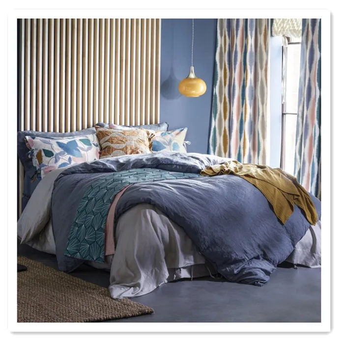 110gsm 255cm microfiber polyester fabric hot sales pattern nano print  bedsheet sets fabric Middle East market