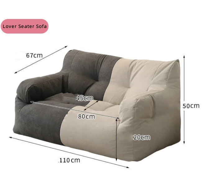 Wholesale Comfortable Indoor Relaxing Bean Bag Sofa Bed With Arm Chair Comfortable Chairs